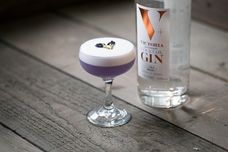 Fizzy Plum - Ramos Gin Fizz with Collective Art's Plum Blackthorn