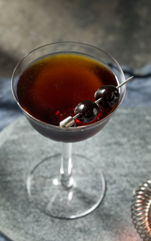 Black Manhattan Cocktail