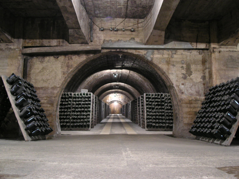 Sparkling wine cellar