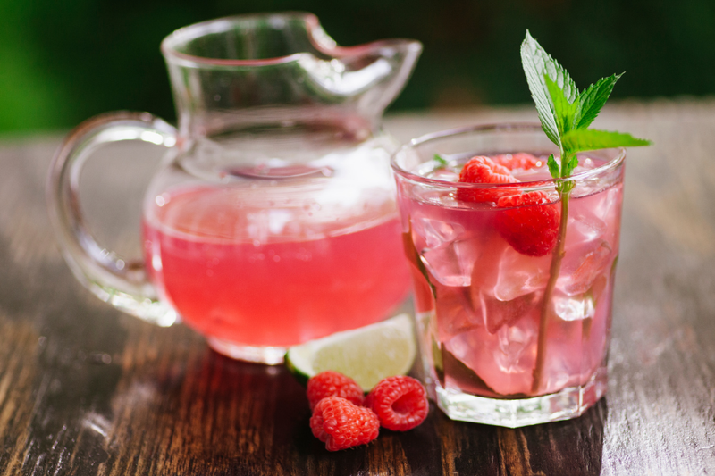 Raspberry mojito